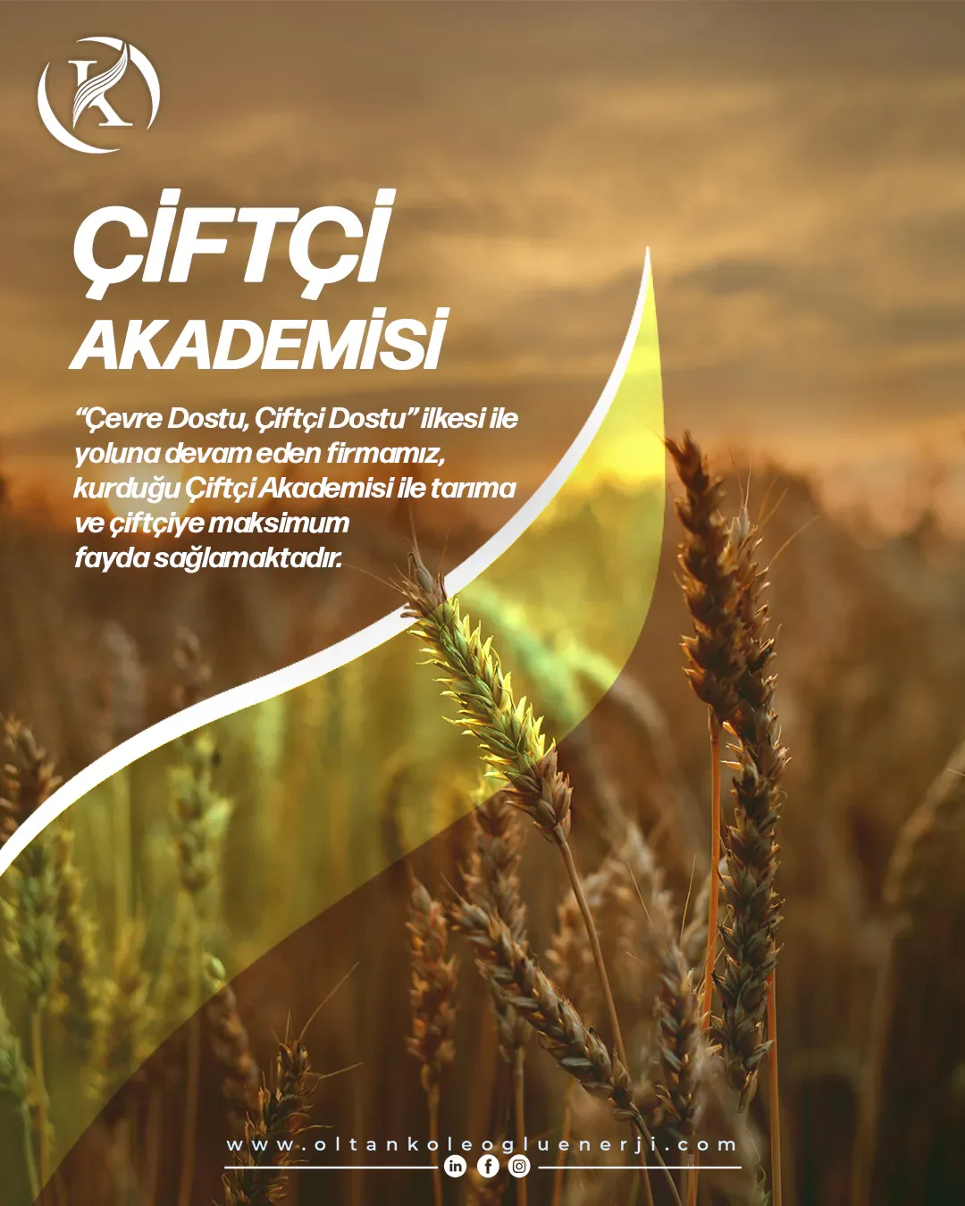 Oltan Köleoğlu Enerji Çiftçi Akademisi Giresun sosyal medya referansı (Post)
